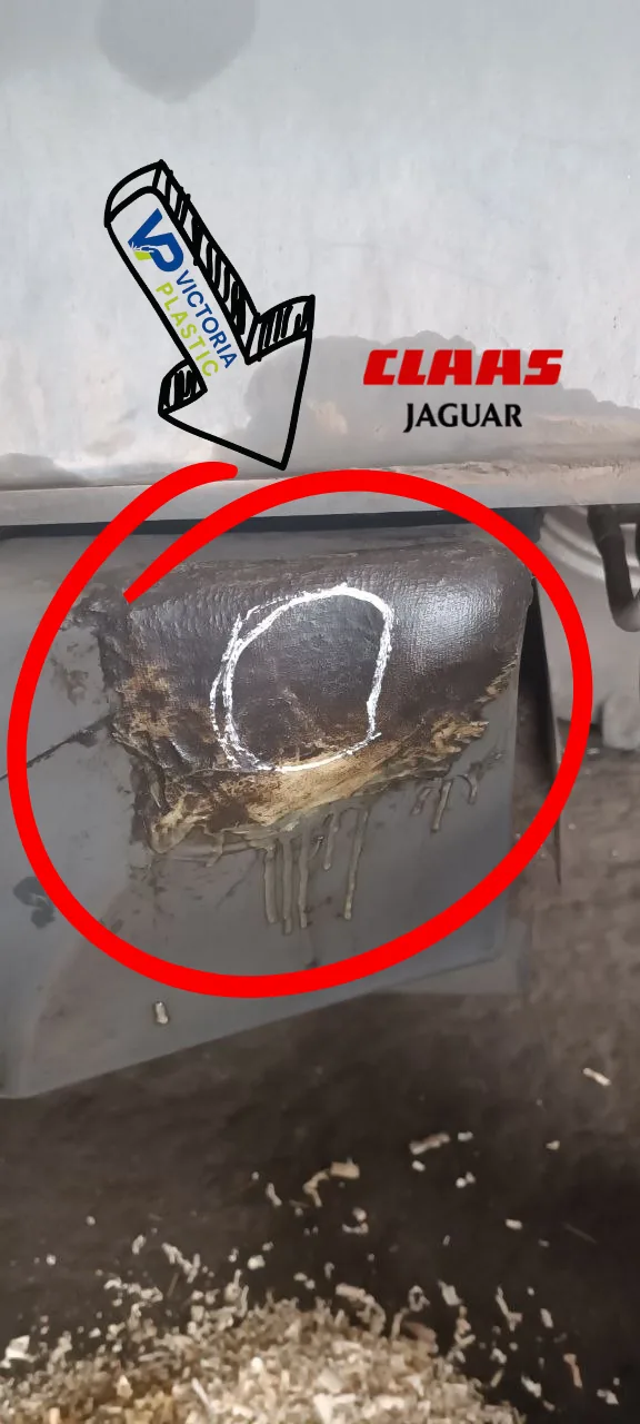 Oprava palivové nádrže řezačky Claas Jaguar